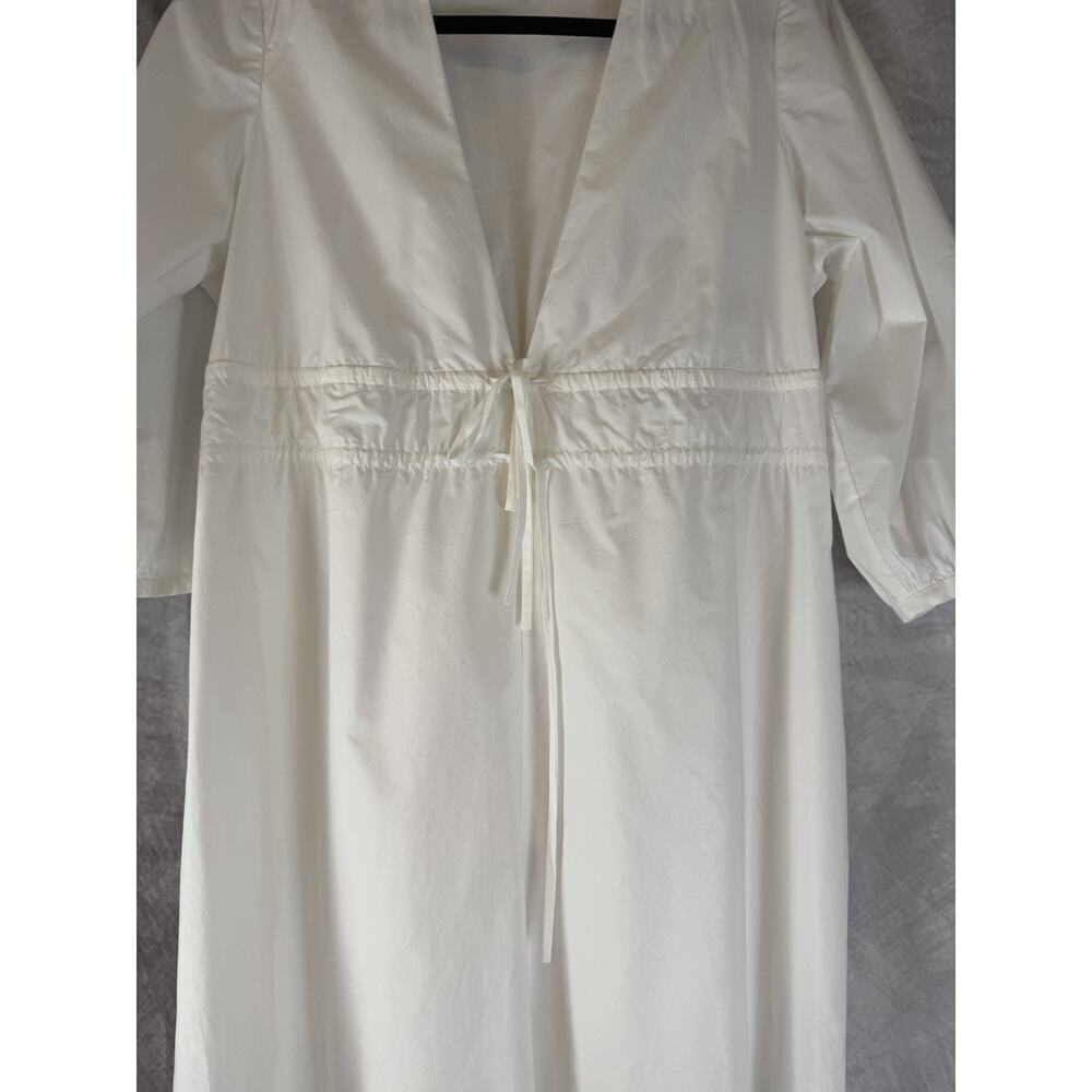 Frame The Clinched Cotton Poplin White Maxi Dress Sz S/P NWT $498 - Picture 10 of 11